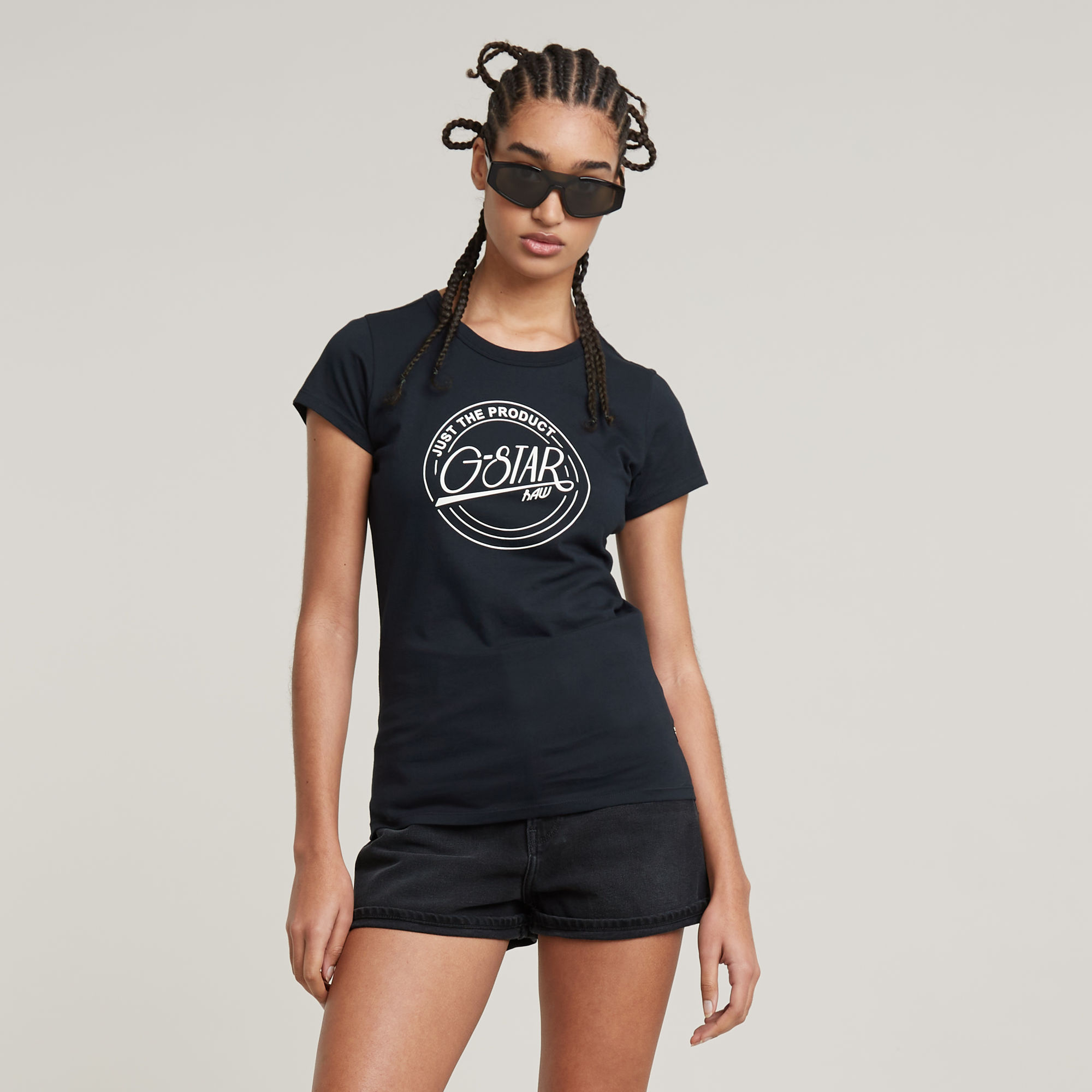 G-Star RAW Large Logo Top - Donkerblauw - Dames