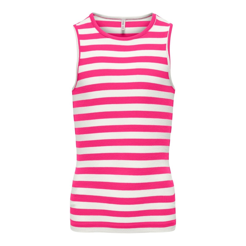 Kids ONLY zomer top meisjes - rib gestreept - fuchsia, roze paars - Kogkenya