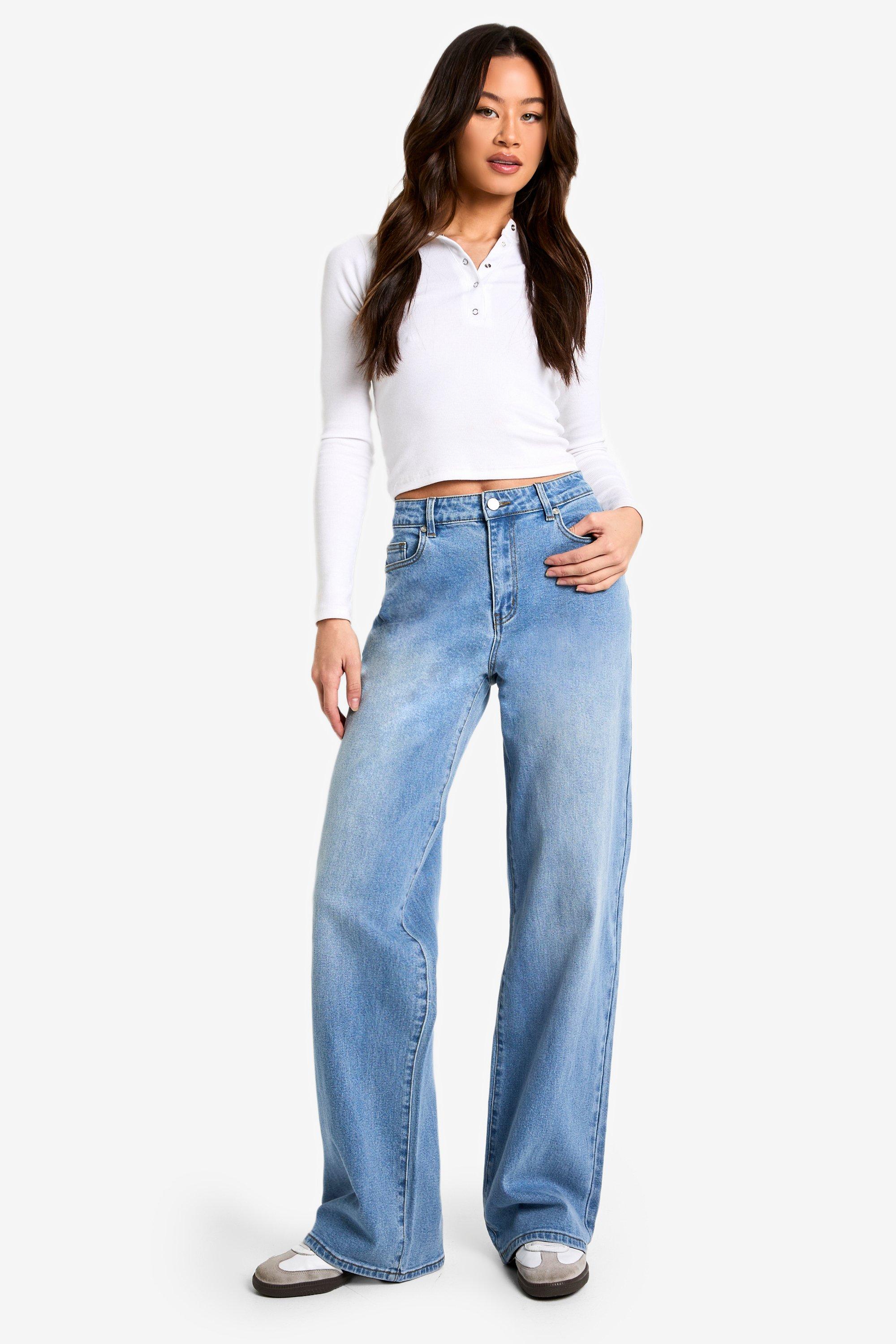 Boohoo Tall Boyfriend Jeans, Light Wash