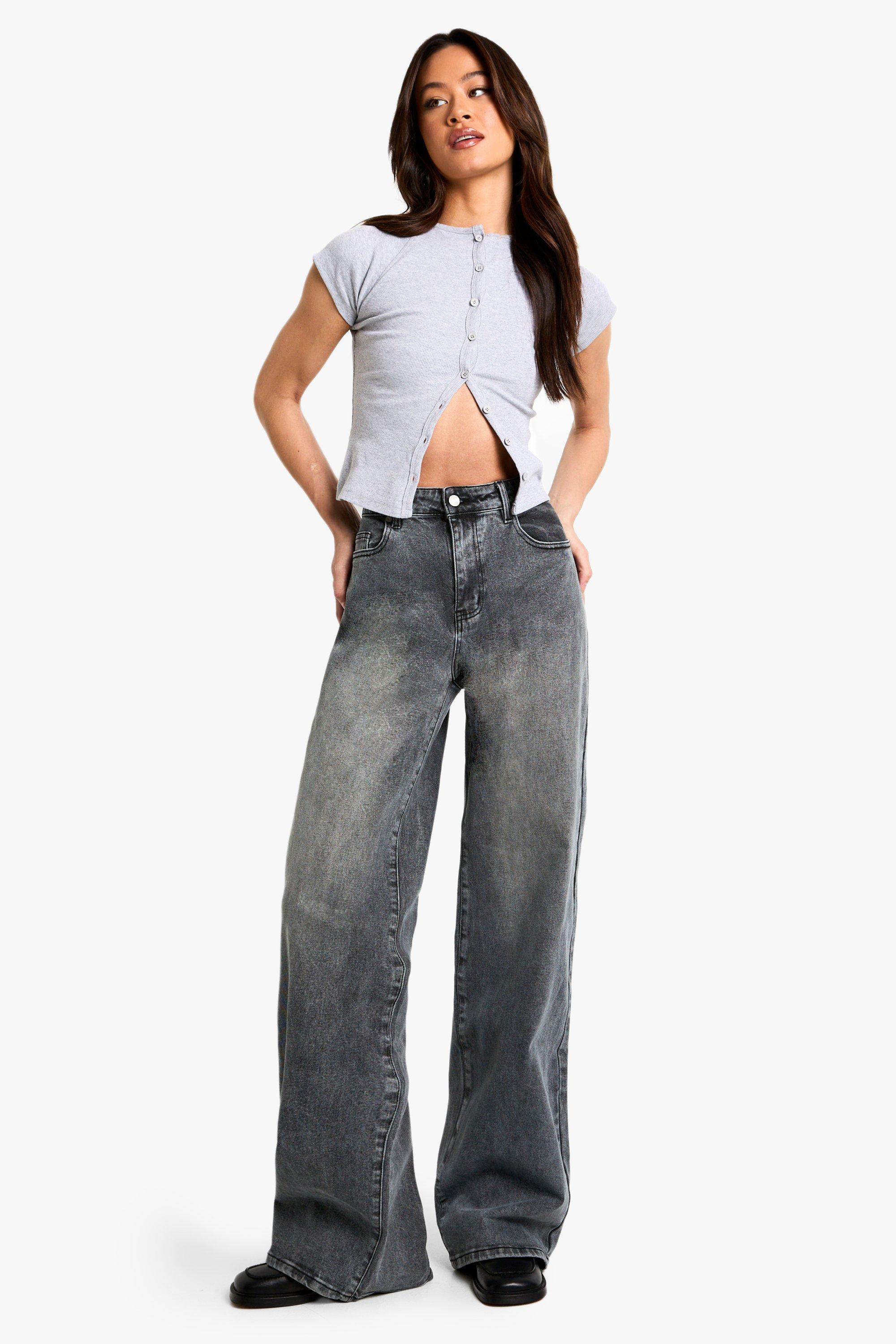 Boohoo Tall Boyfriend Jeans, Grey