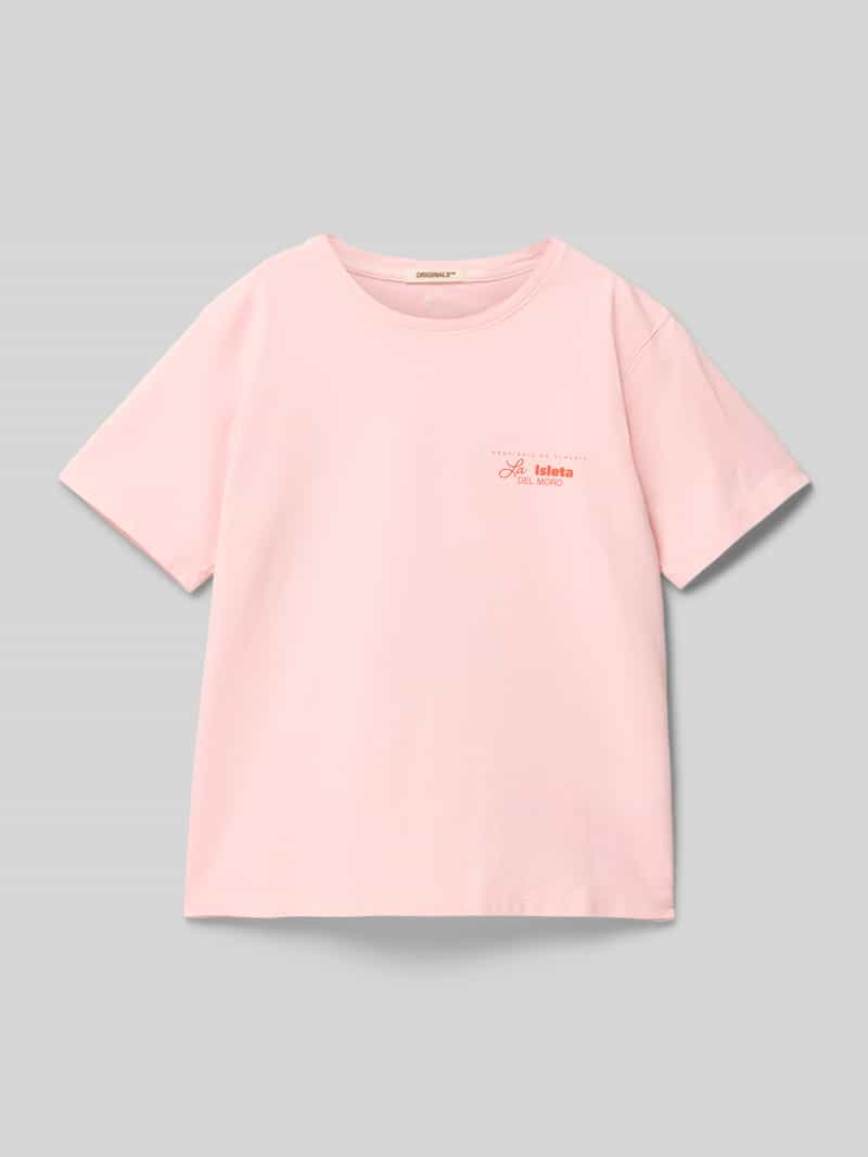 Jack & jones T-shirt met labelprint, model 'ALMERA'