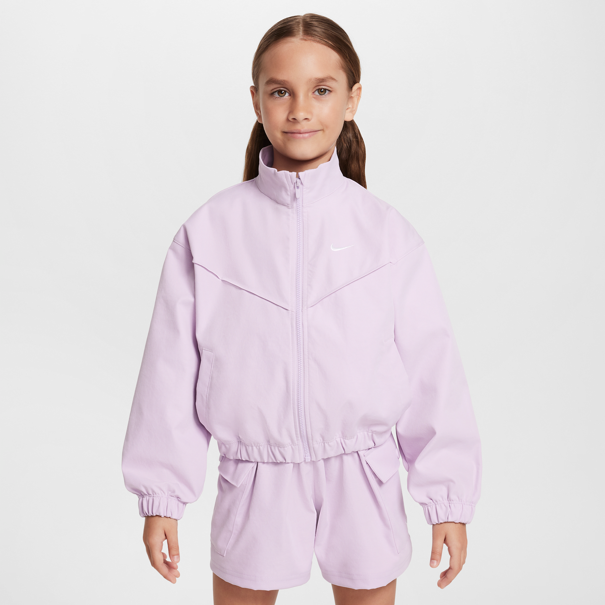 Nike Sportswear licht, oversized jack voor meisjes - Paars