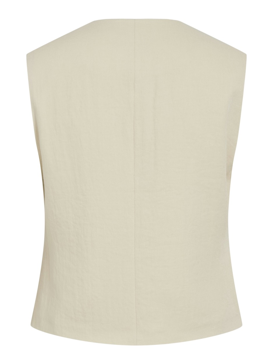 Vila Viflea sl tailored vest beige