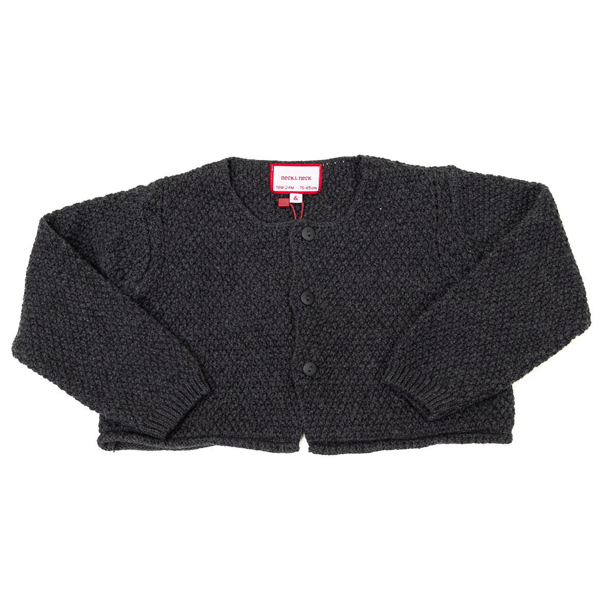 Neck & Neck Lange gebreide bolero met lange mouwen 17I11301 4/5 AÑOS grijze kleur