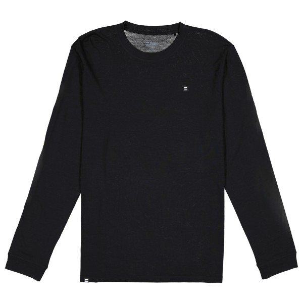 Mons Royale - Icon Merino Air-Con L/S - Merinoshirt, zwart