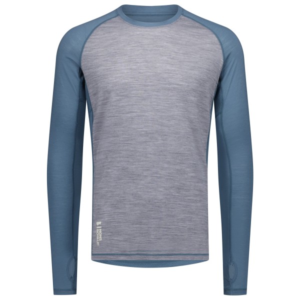 Mons Royale - Temple Tech L/S - Merino-ondergoed, grijs