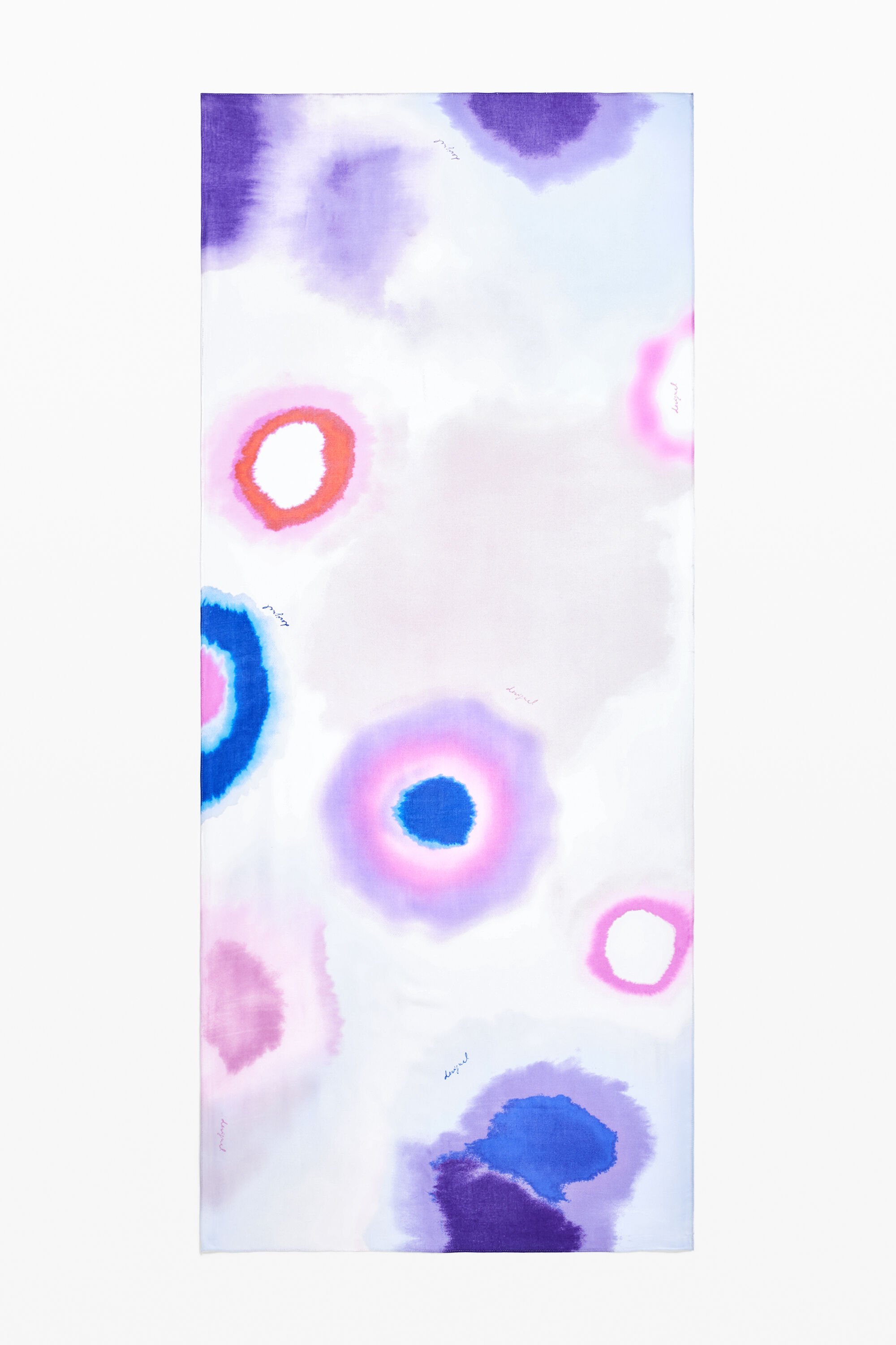 desigual Rechthoekige aquarel sjaal - WHITE