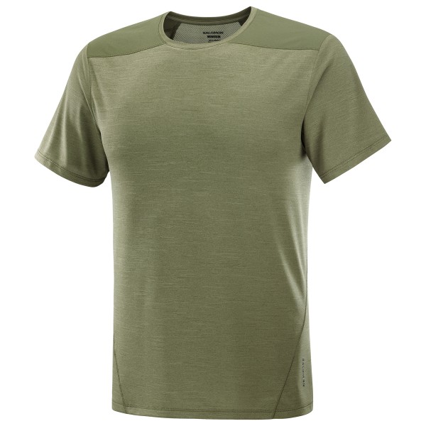 Salomon - Outline S/S Tee - Sportshirt, olijfgroen