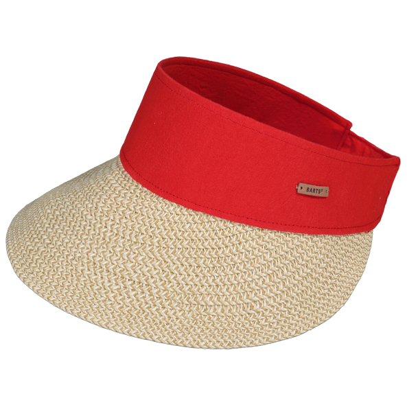 Barts - Women's Vesder Visor - Hoed, beige/rood