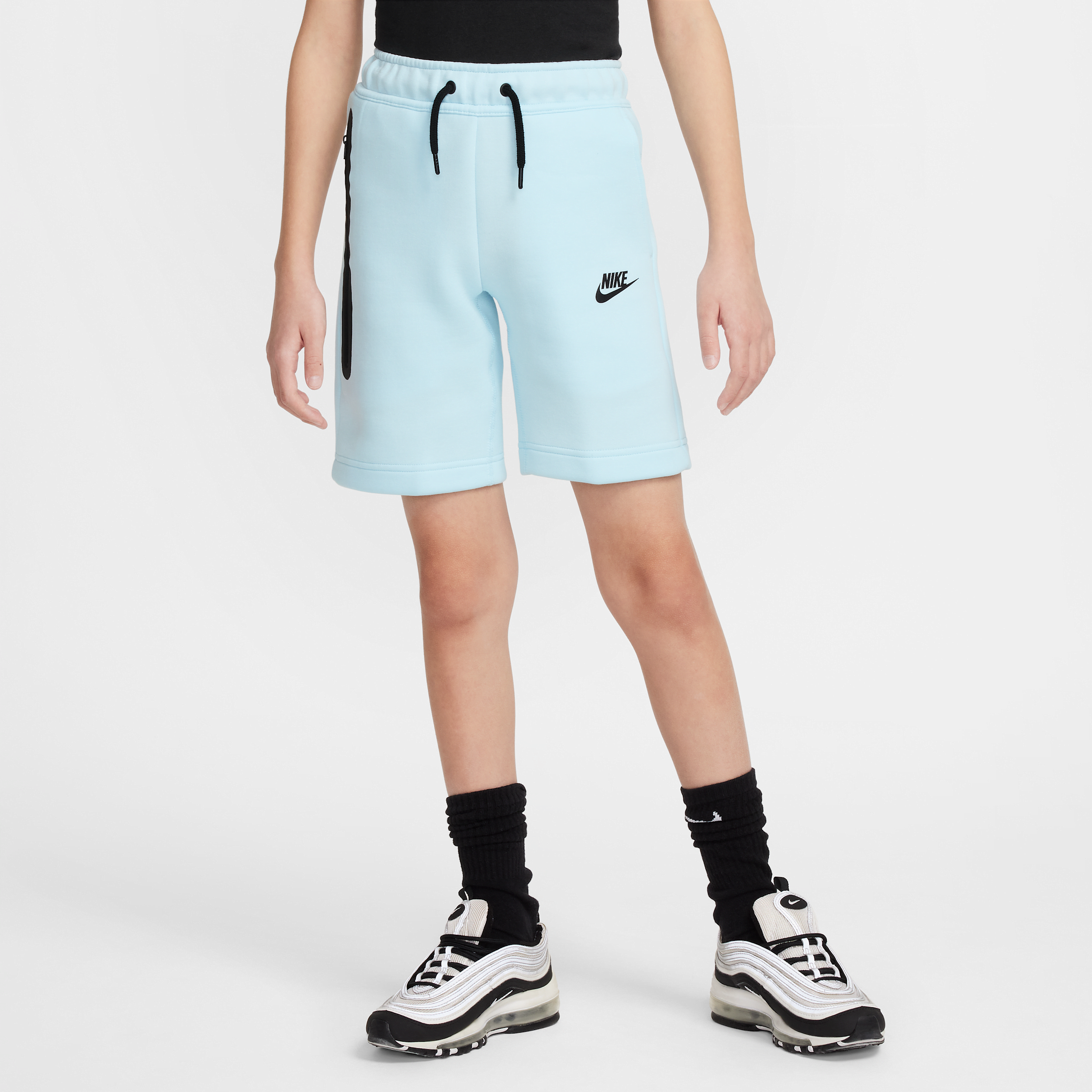 Nike Tech Fleece jongensshorts - Blauw