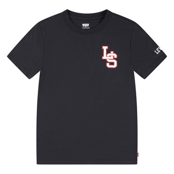 Levi's Kidswear T-shirt LVB "LS" MONOGRAM TEE met merkdruk voor jongens