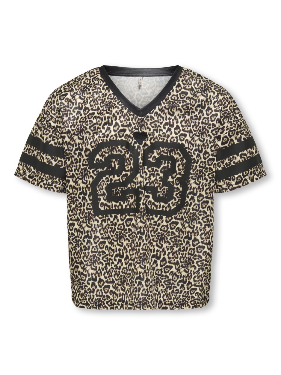 Only Koglulu ss v-neck sporty top cs jr dessin