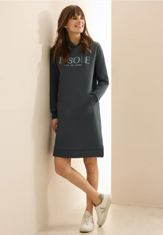 cecil Hoodie jurk met borduursel