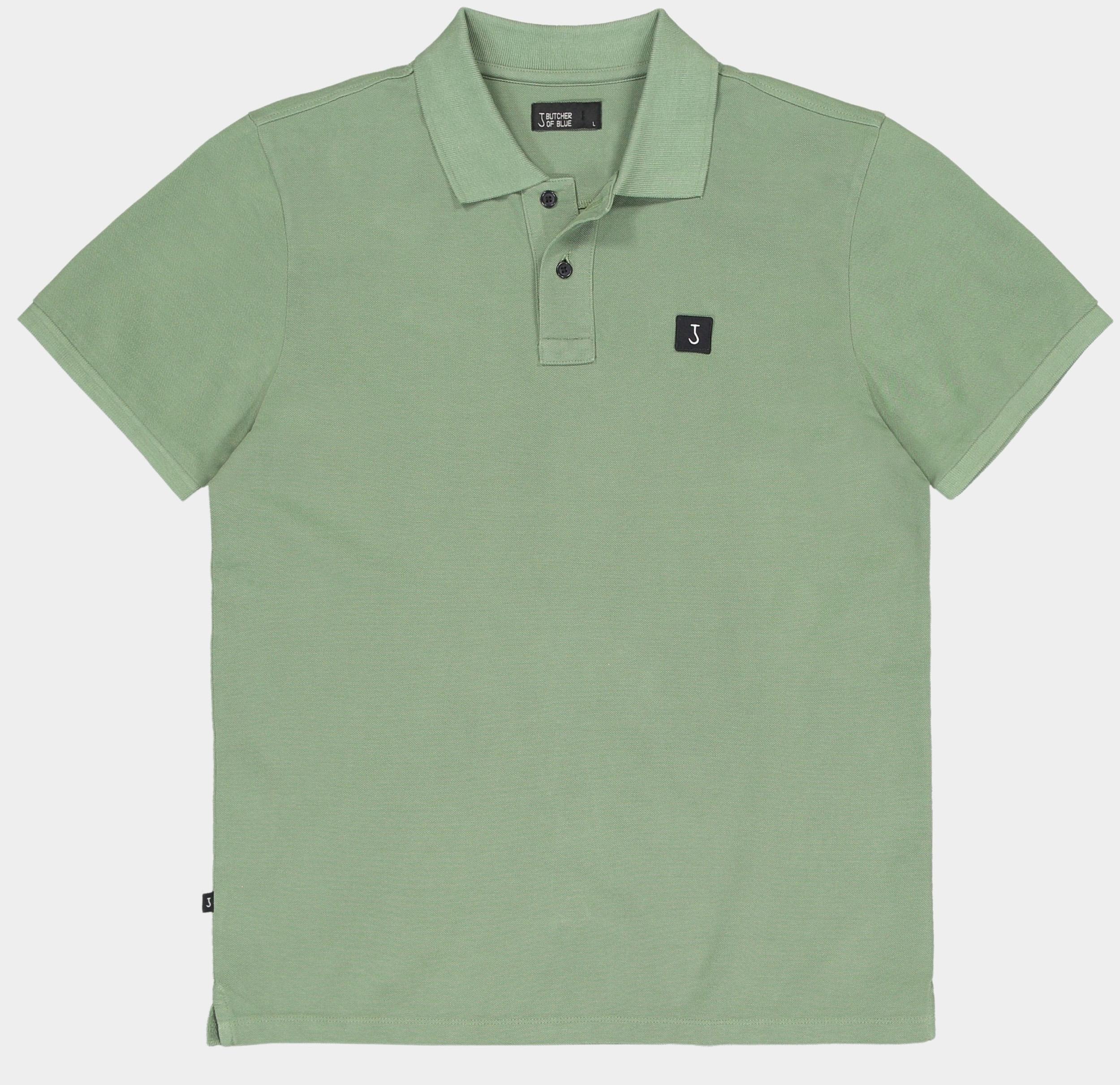 Butcher of Blue Polo korte mouw army pique polo m2512014/792