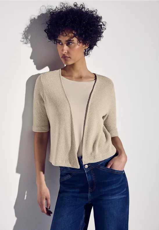 Street One Jas met gebreide look