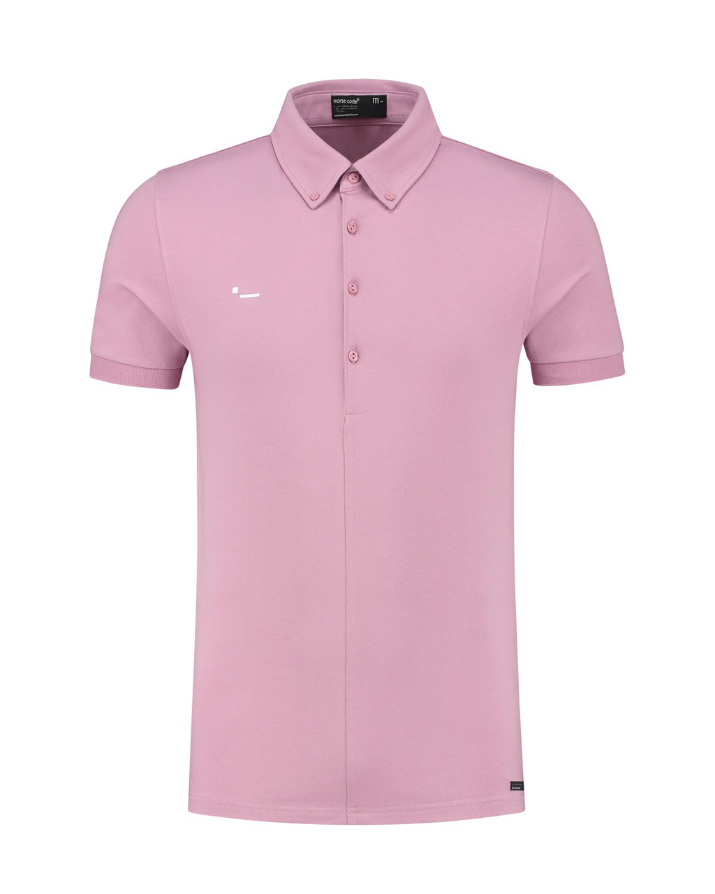 Morse code Polo met korte mouwen