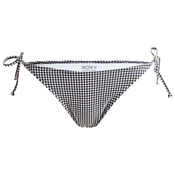Roxy - Women's Gingham Cheeky Ties - Bikinibroekje, grijs