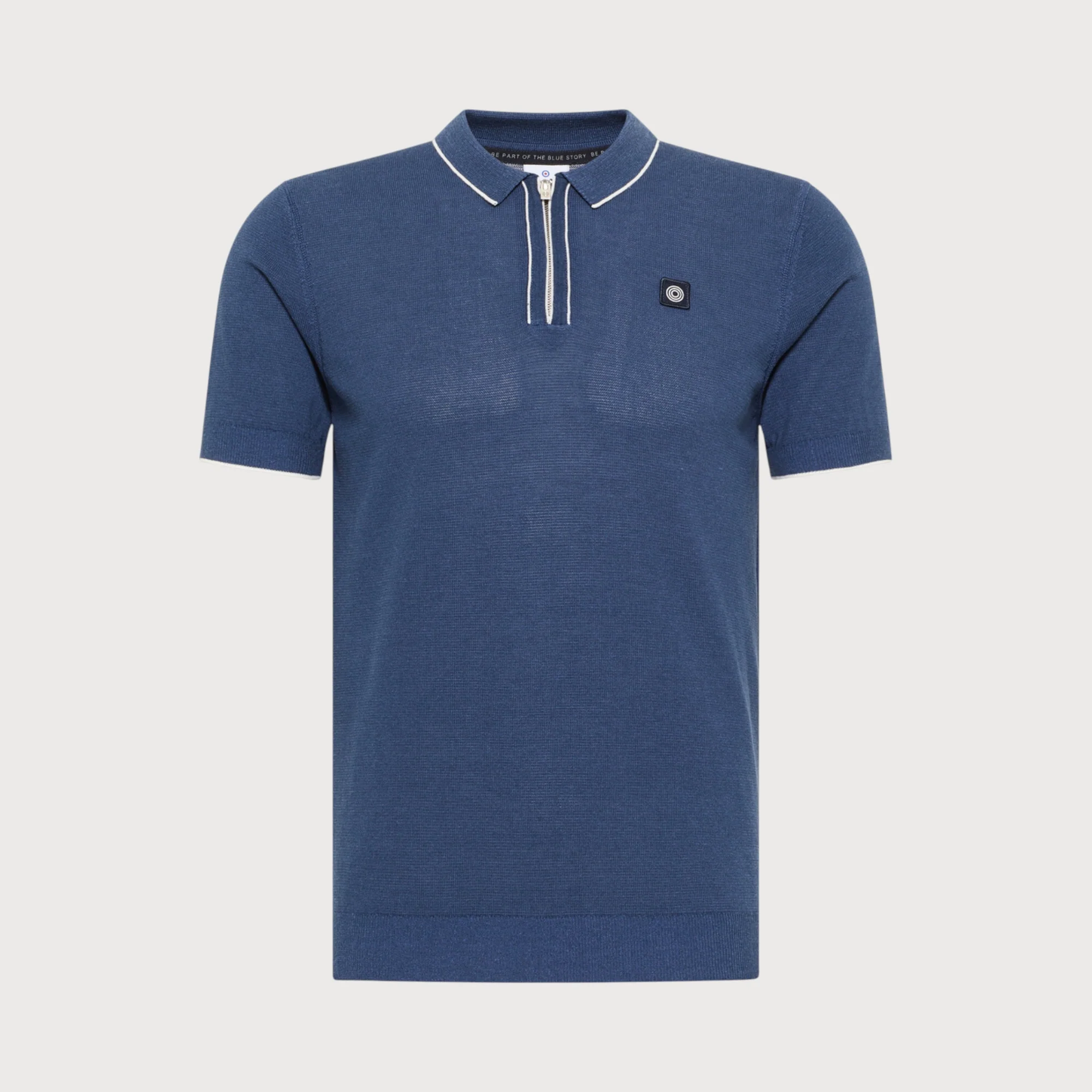 Blue Industry Polo ritssluiting |