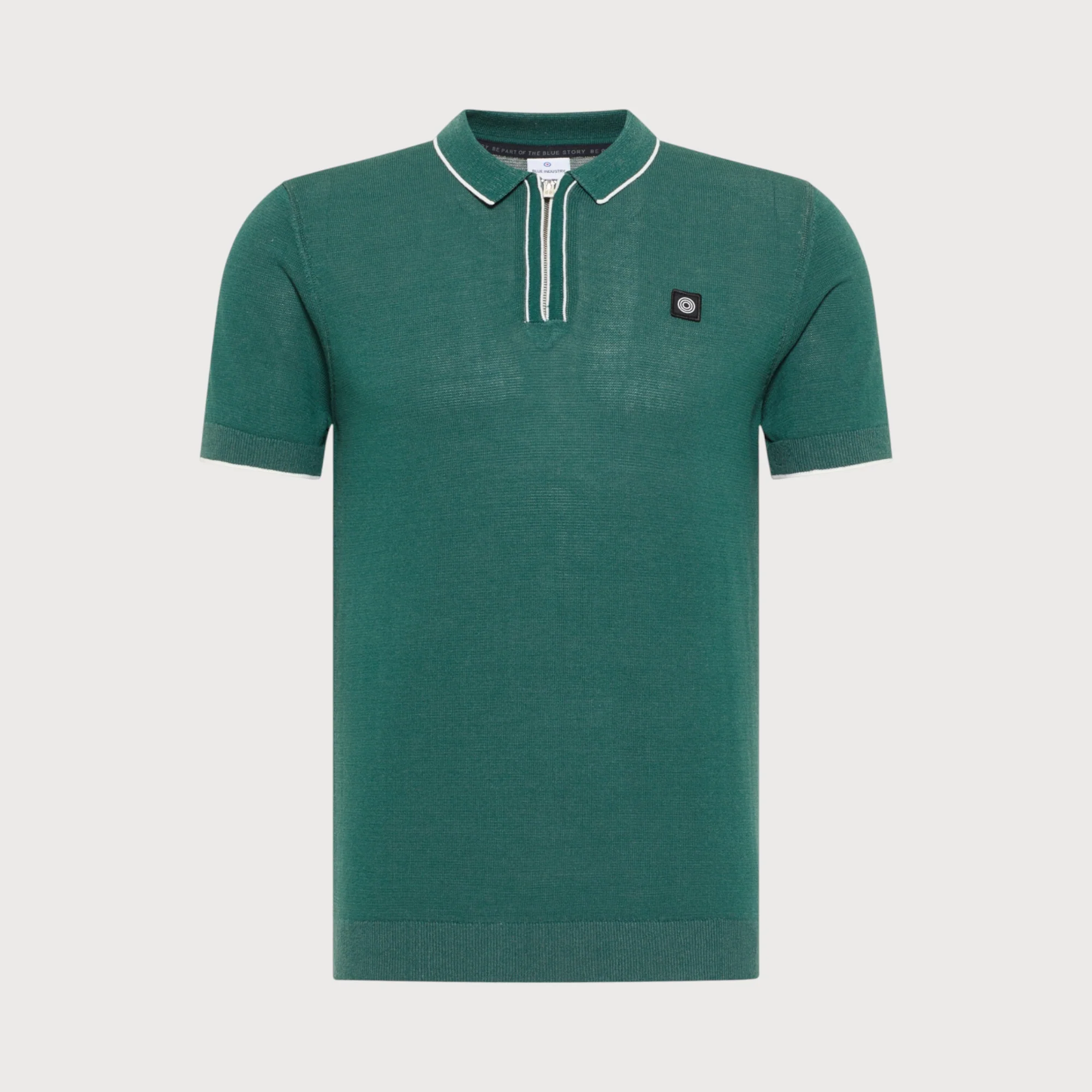 Blue Industry Polo ritssluiting |