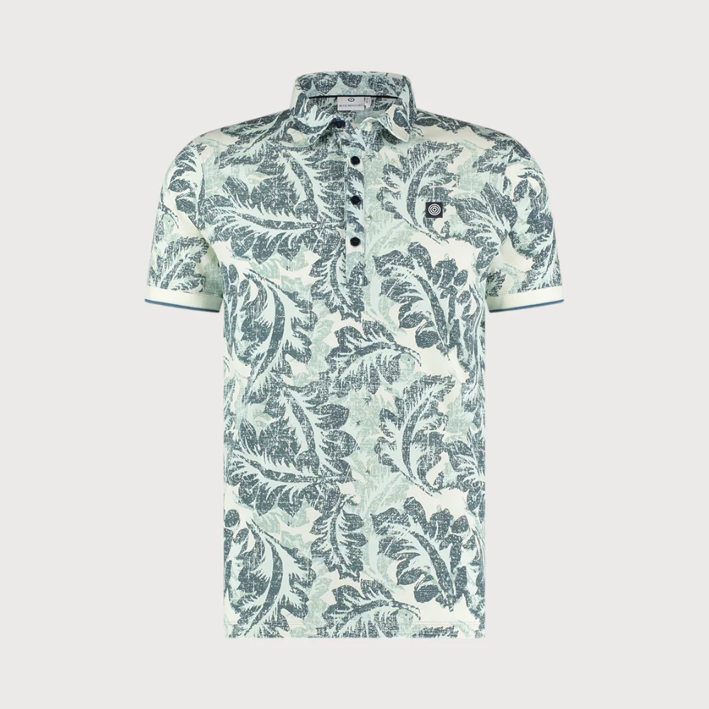 Blue Industry All-over print polo |