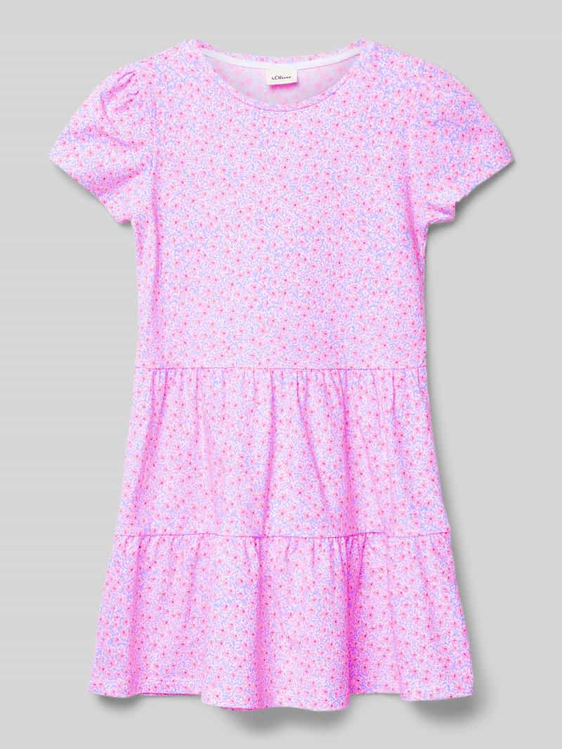 s.Oliver RED LABEL Junior Jurk in a-lijn met print all-over