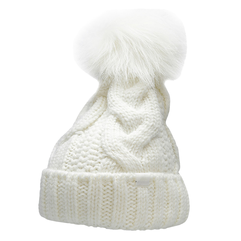 4F Dames gebreide bobble muts