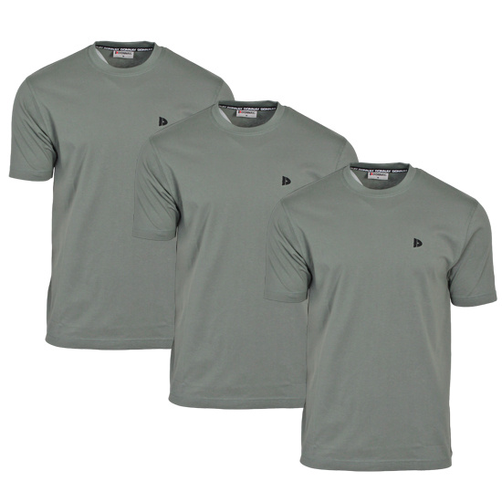 Donnay Donnay Heren - 3-Pack - T-Shirt Vince - Jungle Green