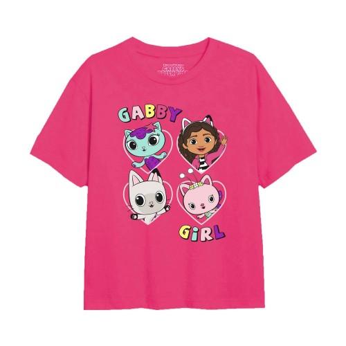 Pertemba FR - Apparel Gabby's Dollhouse Girls Friends Hearts T-shirt 5-6 Years fuchsia