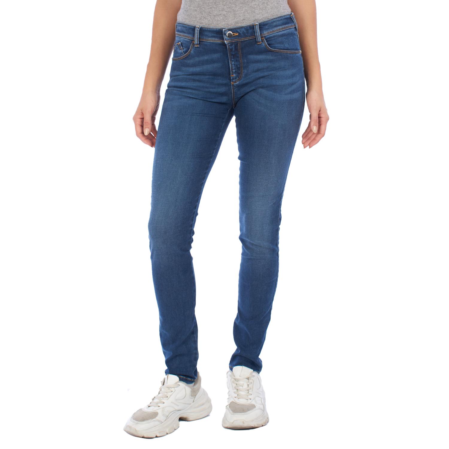 Emporio Armani Skinny Jeans Mid Rise 3K2J28 voor Dames 26-USA blauw
