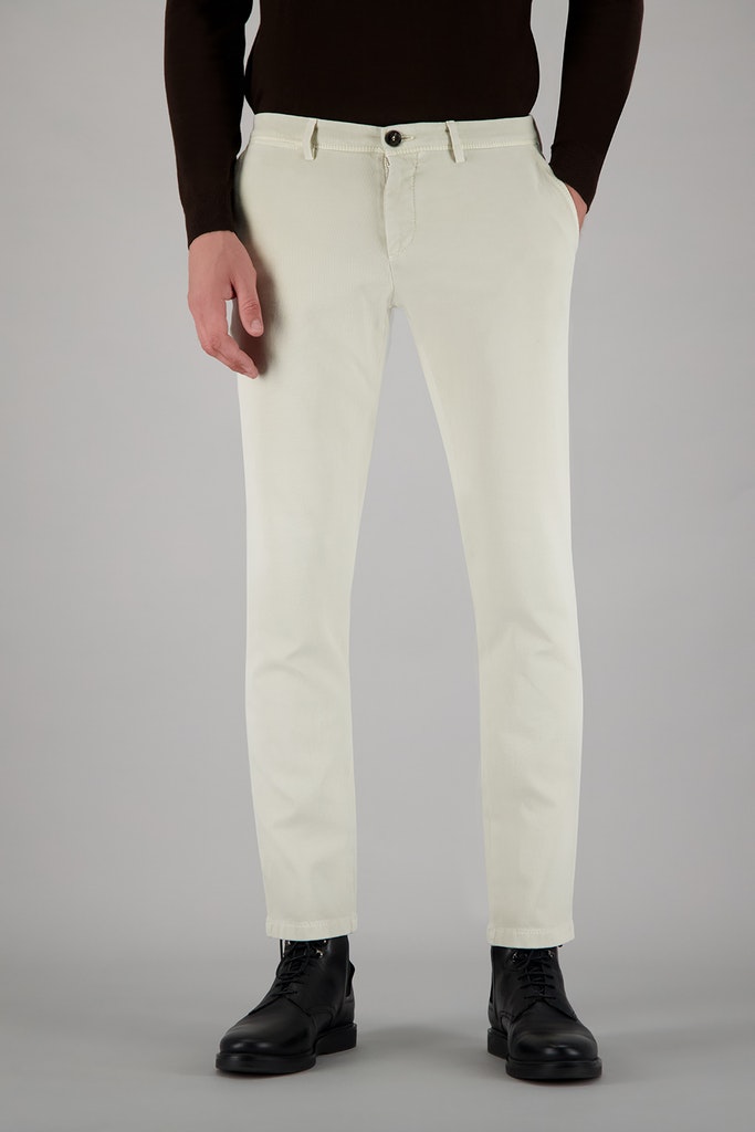 Gardeur Katoenen broek hose flatfront slim fit subway 69401/12