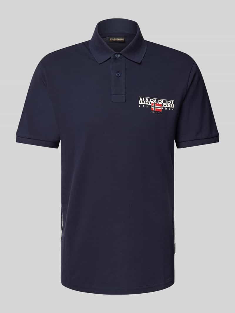 Napapijri Slim fit poloshirt met labelprint, model 'AYLMER'