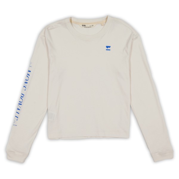 Mons Royale  Women's Yonder Merino Organic Cotton L/S - Longsleeve, beige/grijs