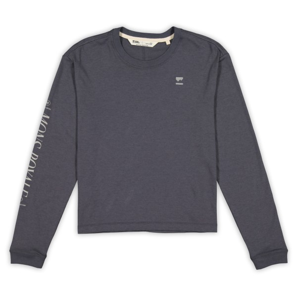 Mons Royale - Women's Yonder Merino Organic Cotton L/S - Longsleeve, blauw