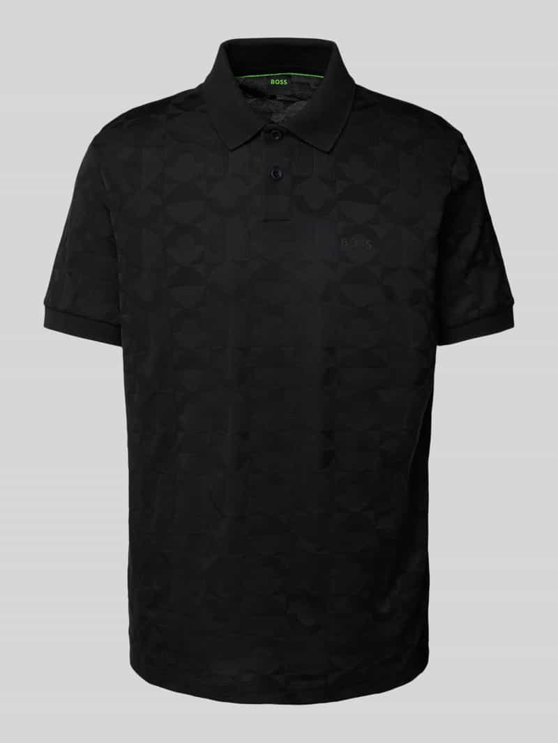 BOSS Green Regular fit poloshirt met labeldetail, model 'Pirax'