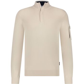 Sweater State Of Art Half Zip Trui Zand