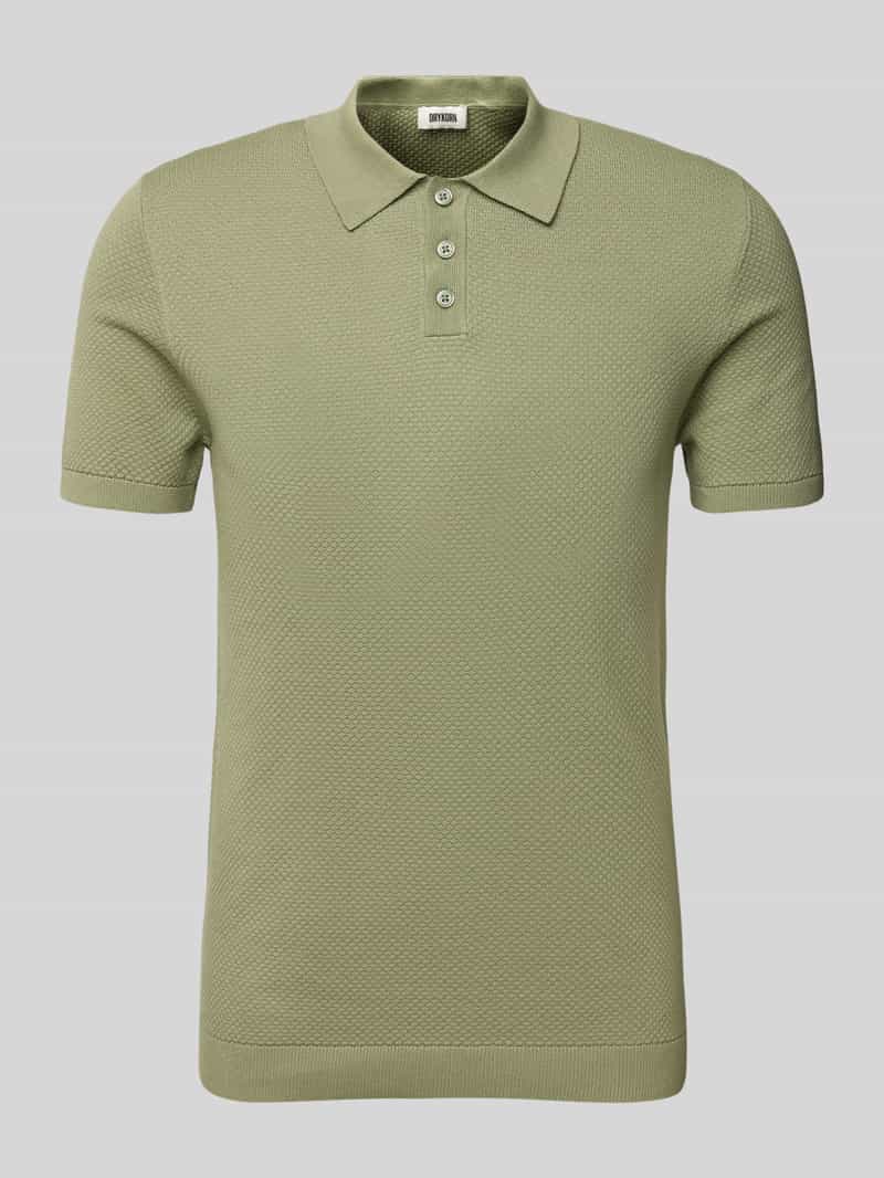Drykorn Slim fit poloshirt met structuurmotief, model 'TRITON'