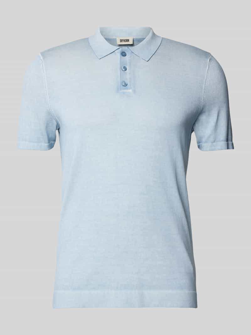 Drykorn Slim fit poloshirt met ribboorden, model 'TRITON'
