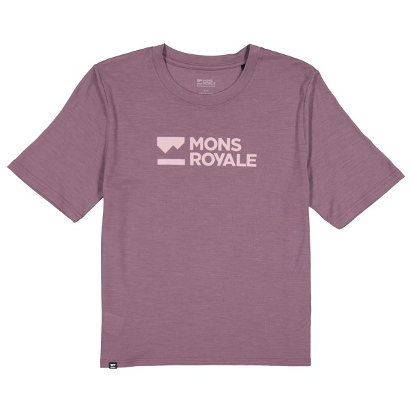Mons Royale - Women's Icon Relaxed Tee - Merinoshirt, roze
