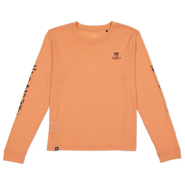 Mons Royale - Women's Icon Merino Air-Con Relaxed L/S - Merinoshirt, oranje