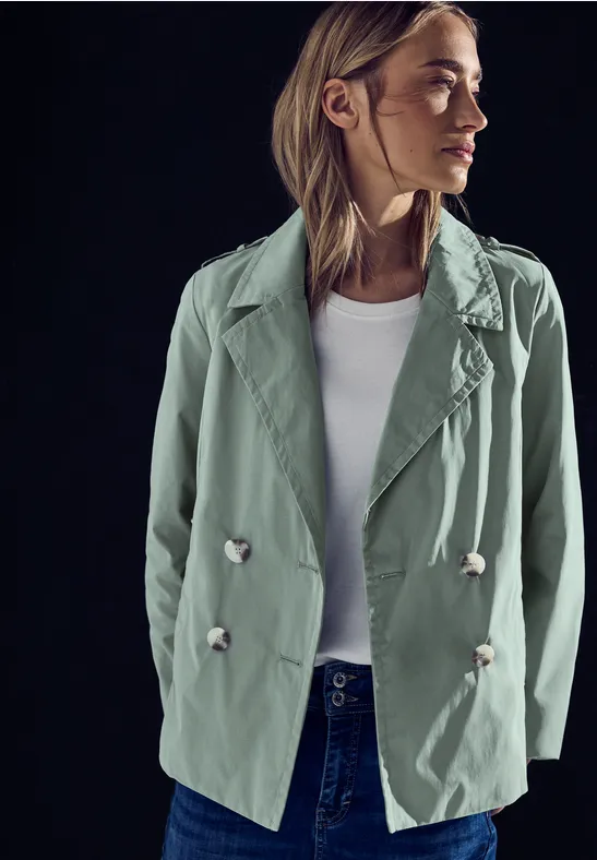 Street One Trenchcoat met twee rijen knopen