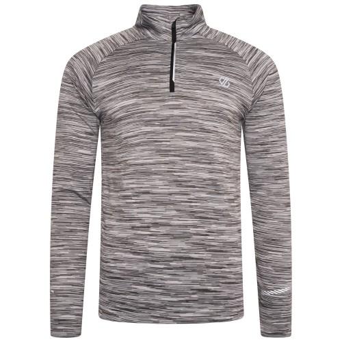 Dare 2B Heren Accelerate Space Dye Jersey T-shirt met lange mouwen L asgrijze kleur