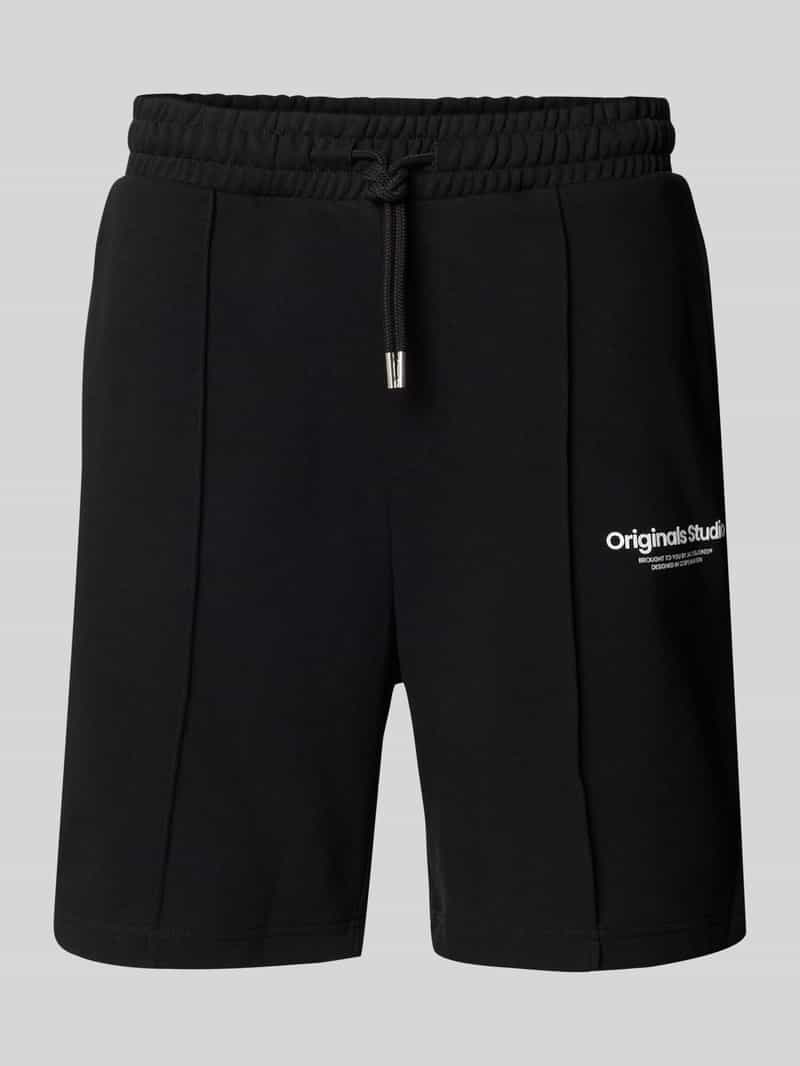 Jack & jones Sweatshorts met labeldetail, model 'KANE'