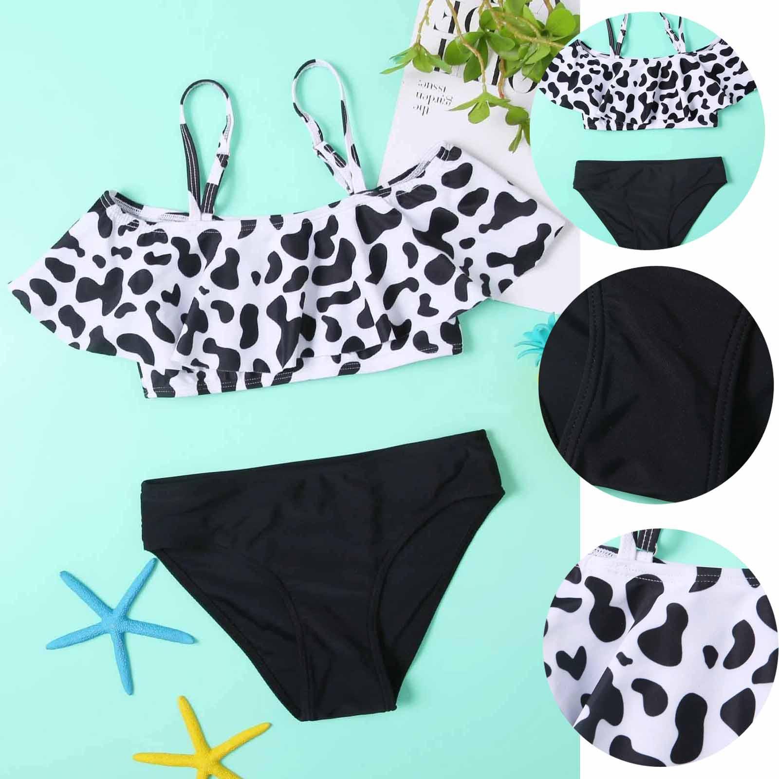 Jiangnan A Peuter Baby Gir Badmode Watermeloen Gestreept Badpak Strand Romper 140 zwart