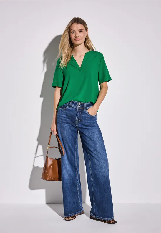 Street One Blouse in effen kleur