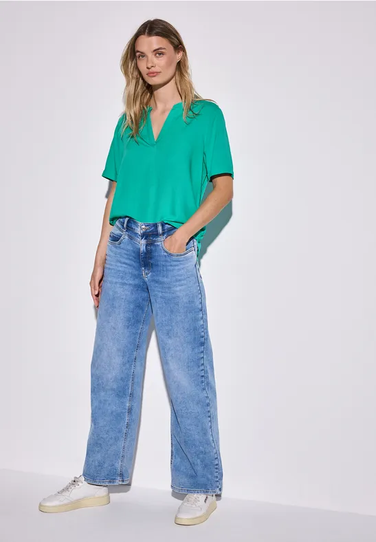 Street One Blouse in effen kleur