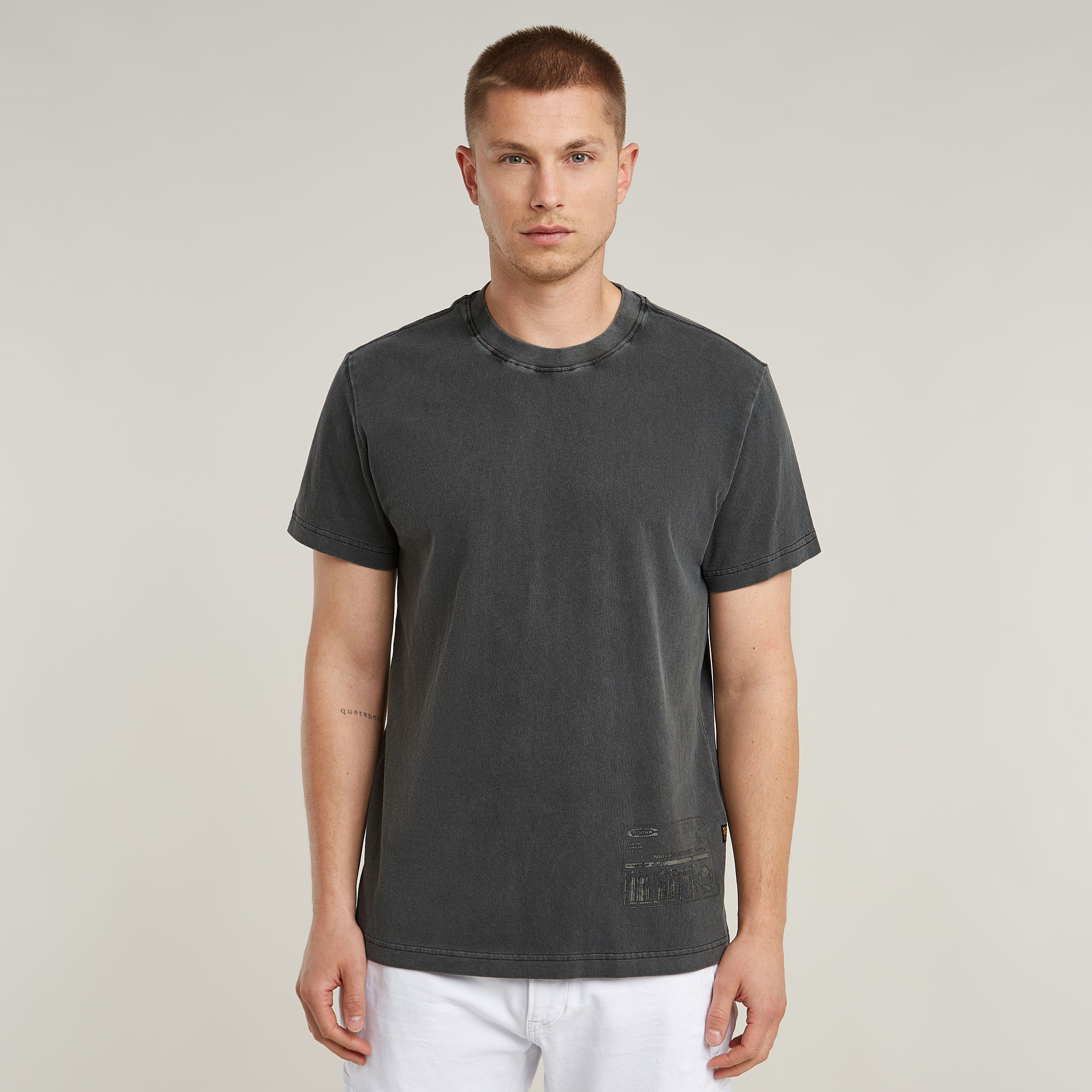 G-Star RAW Shipping Graphic Overdyed T-Shirt - Zwart - Heren