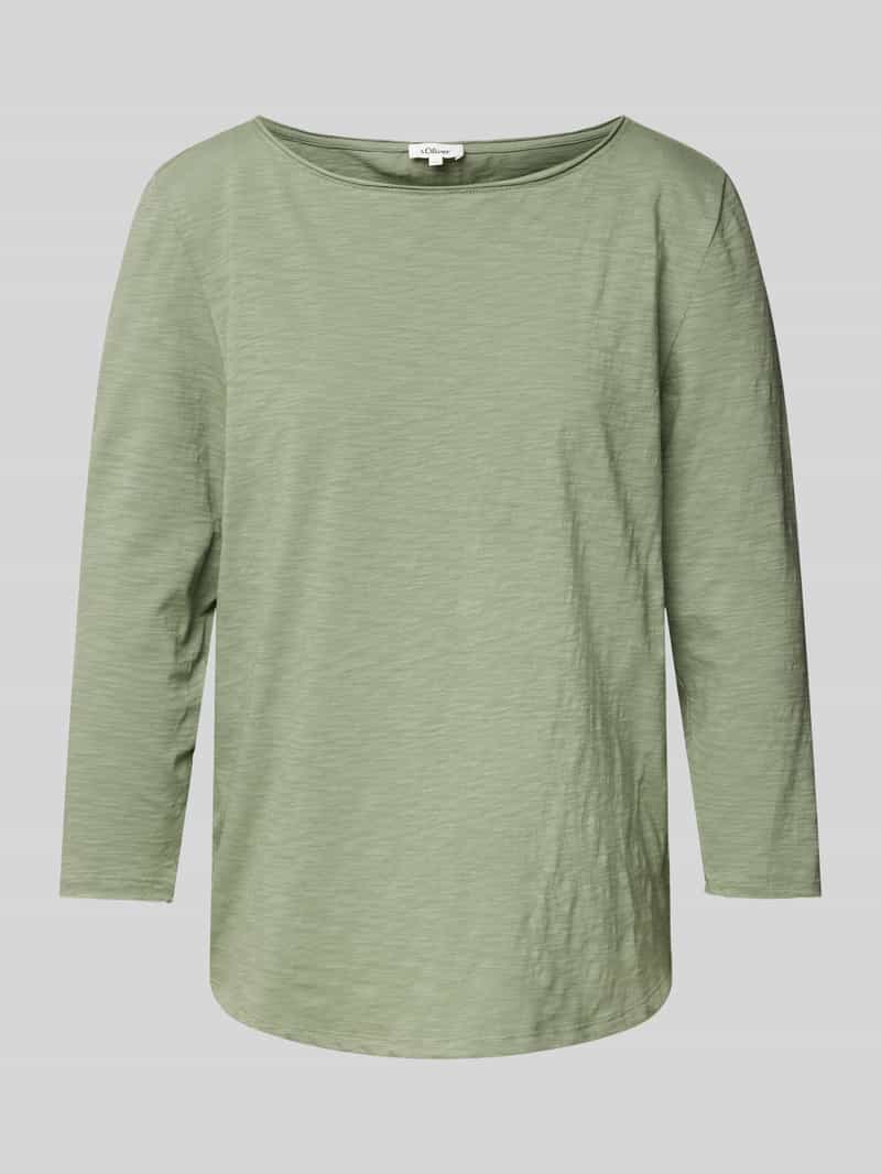 S.Oliver RED LABEL Relaxed fit T-shirt met 3/4-mouwen van puur katoen