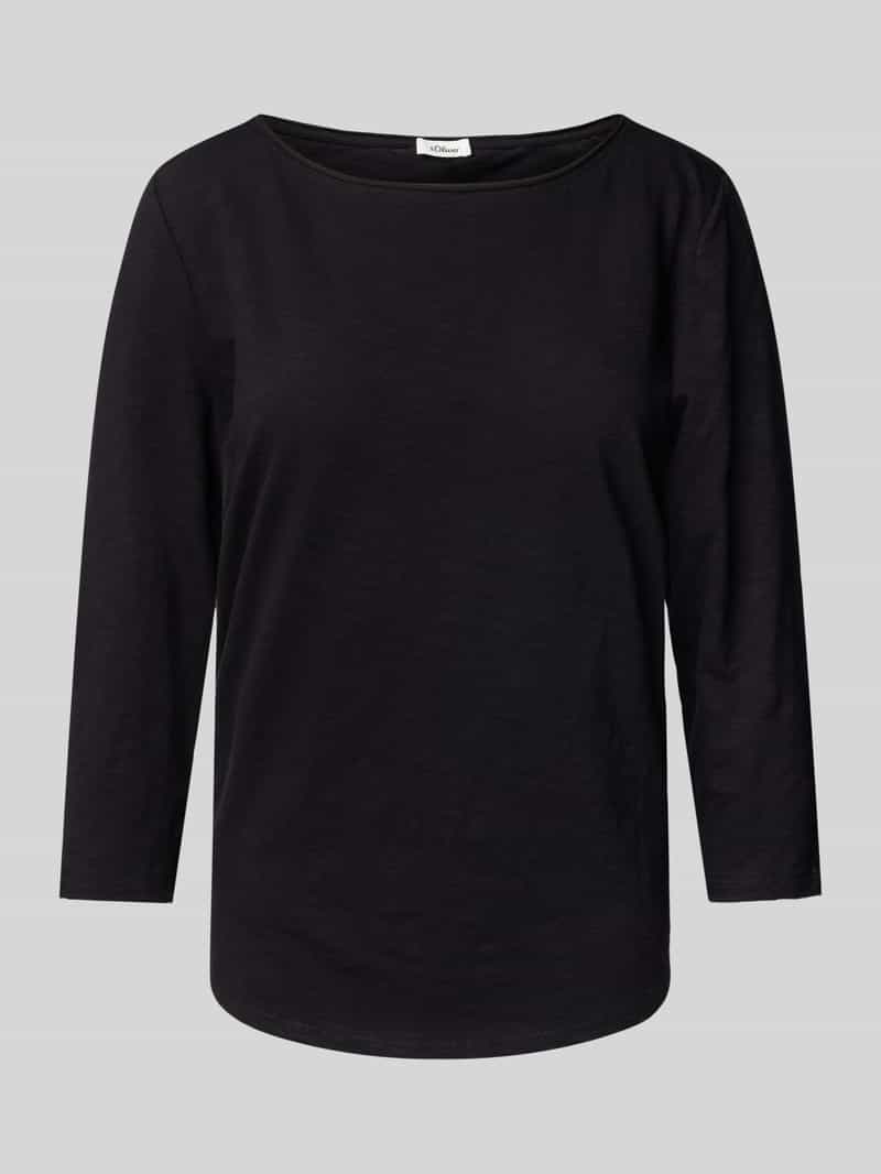 S.Oliver RED LABEL Relaxed fit T-shirt met 3/4-mouwen van puur katoen
