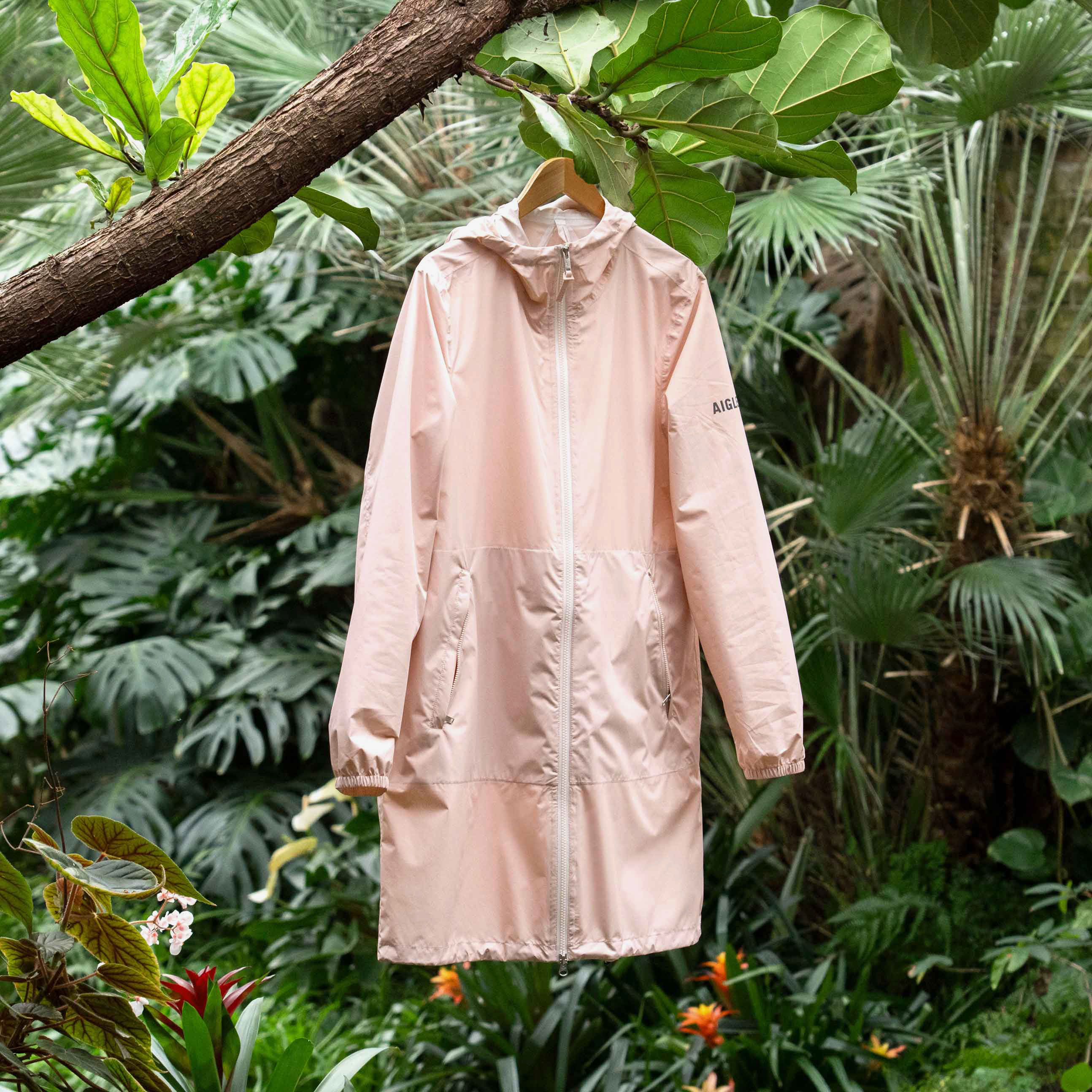 Aigle Dames Regenparka Rainpack 90, antique rose