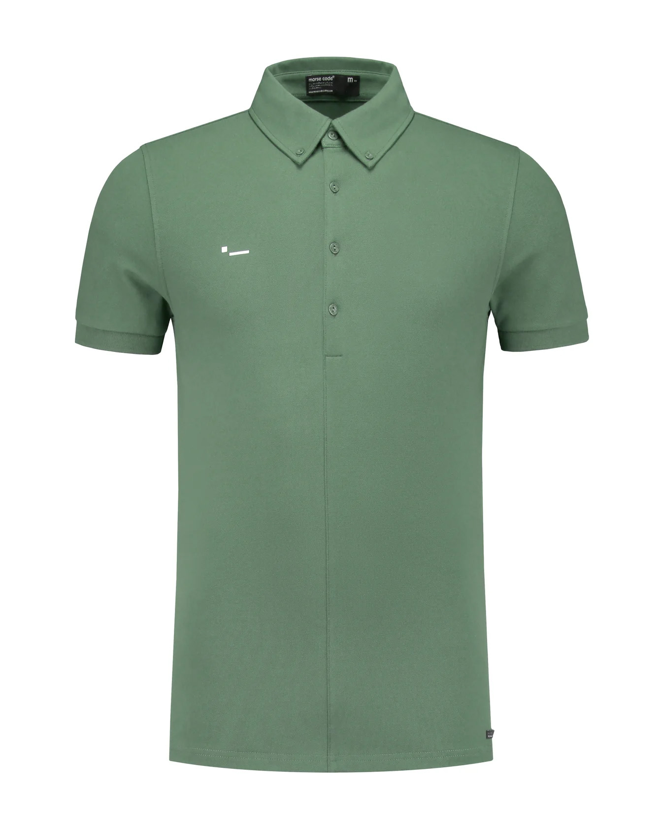 Genti Morse Code Alpha 1 Pique Heren Polo KM